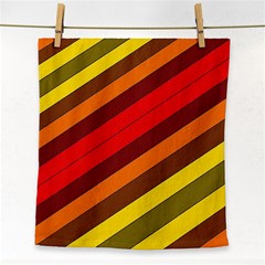 Abstract Bright Stripes Face Towel by BangZart