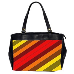 Abstract Bright Stripes Office Handbags (2 Sides)  by BangZart