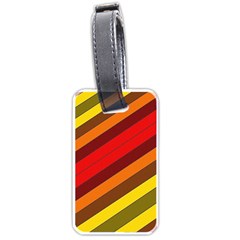 Abstract Bright Stripes Luggage Tags (one Side)  by BangZart