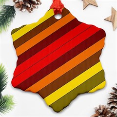 Abstract Bright Stripes Ornament (snowflake) by BangZart