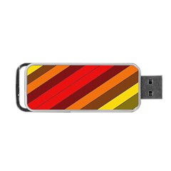 Abstract Bright Stripes Portable Usb Flash (one Side) by BangZart