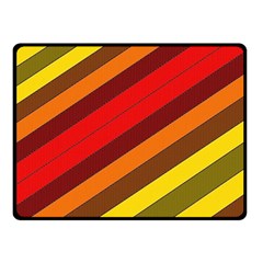 Abstract Bright Stripes Double Sided Fleece Blanket (small)  by BangZart