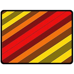 Abstract Bright Stripes Double Sided Fleece Blanket (large)  by BangZart