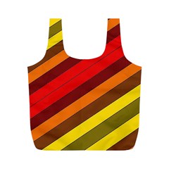 Abstract Bright Stripes Full Print Recycle Bags (m)  by BangZart