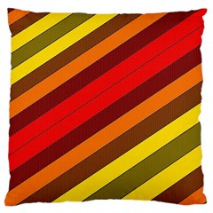 Abstract Bright Stripes Standard Flano Cushion Case (one Side) by BangZart