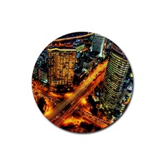 Hdri City Rubber Coaster (round)  by BangZart