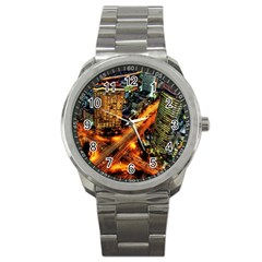 Hdri City Sport Metal Watch by BangZart