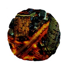 Hdri City Standard 15  Premium Round Cushions by BangZart