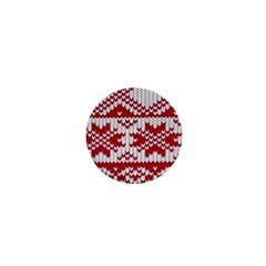 Crimson Knitting Pattern Background Vector 1  Mini Magnets by BangZart