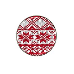 Crimson Knitting Pattern Background Vector Hat Clip Ball Marker by BangZart