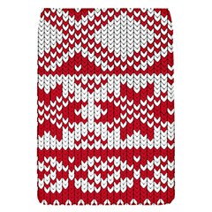 Crimson Knitting Pattern Background Vector Flap Covers (s)  by BangZart