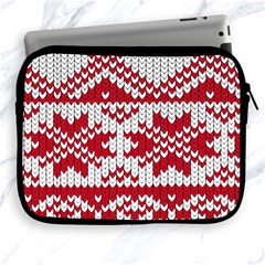 Crimson Knitting Pattern Background Vector Apple Ipad 2/3/4 Zipper Cases by BangZart