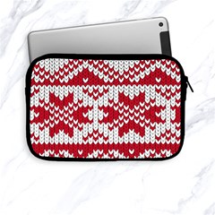 Crimson Knitting Pattern Background Vector Apple Ipad Mini Zipper Cases by BangZart