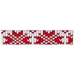 Crimson Knitting Pattern Background Vector Flano Scarf (small) by BangZart