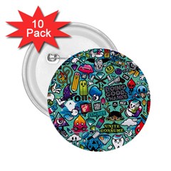 Comics 2 25  Buttons (10 Pack)  by BangZart