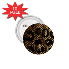 Metallic Snake Skin Pattern 1 75  Buttons (10 Pack) by BangZart