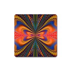 Casanova Abstract Art Colors Cool Druffix Flower Freaky Trippy Square Magnet by BangZart