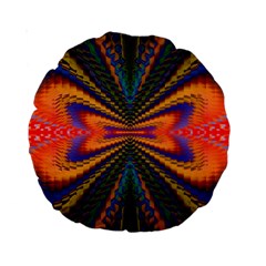 Casanova Abstract Art Colors Cool Druffix Flower Freaky Trippy Standard 15  Premium Round Cushions by BangZart