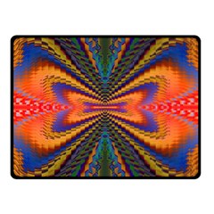 Casanova Abstract Art Colors Cool Druffix Flower Freaky Trippy Double Sided Fleece Blanket (small) 