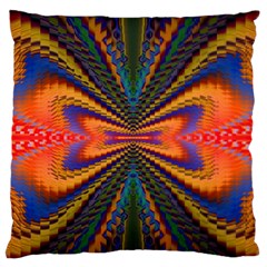 Casanova Abstract Art Colors Cool Druffix Flower Freaky Trippy Large Flano Cushion Case (two Sides) by BangZart