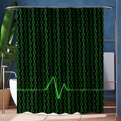 01 Numbers Shower Curtain 60  X 72  (medium)  by BangZart