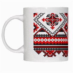 Consecutive Knitting Patterns Vector White Mugs by BangZart