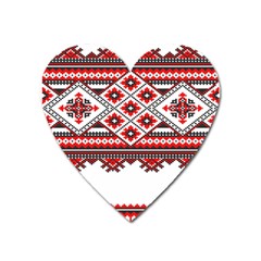 Consecutive Knitting Patterns Vector Heart Magnet by BangZart