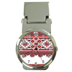 Consecutive Knitting Patterns Vector Money Clip Watches by BangZart