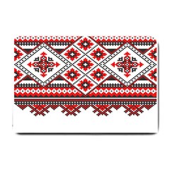 Consecutive Knitting Patterns Vector Small Doormat  by BangZart