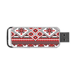 Consecutive Knitting Patterns Vector Portable Usb Flash (two Sides) by BangZart