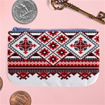 Consecutive Knitting Patterns Vector Large Coin Purse Front