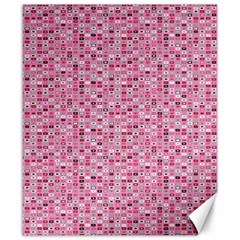 Abstract Pink Squares Canvas 8  X 10  by BangZart