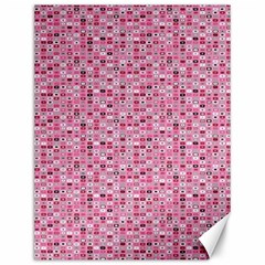 Abstract Pink Squares Canvas 12  X 16   by BangZart