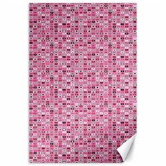 Abstract Pink Squares Canvas 24  X 36  by BangZart