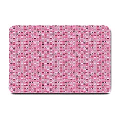 Abstract Pink Squares Small Doormat  by BangZart