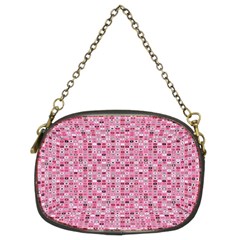 Abstract Pink Squares Chain Purses (two Sides)  by BangZart