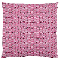 Abstract Pink Squares Standard Flano Cushion Case (one Side) by BangZart