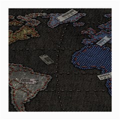 World Map Medium Glasses Cloth (2-side) by BangZart