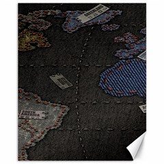 World Map Canvas 11  X 14   by BangZart