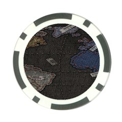 World Map Poker Chip Card Guard by BangZart