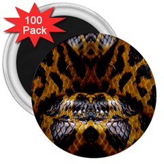 Textures Snake Skin Patterns 3  Magnets (100 Pack) by BangZart