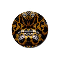 Textures Snake Skin Patterns Magnet 3  (round) by BangZart