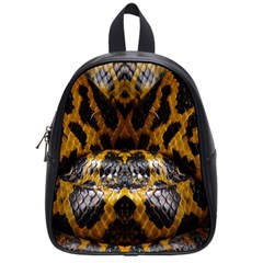 Textures Snake Skin Patterns School Bags (small)  by BangZart