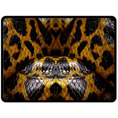 Textures Snake Skin Patterns Fleece Blanket (large) 