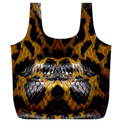 Textures Snake Skin Patterns Full Print Recycle Bags (l)  by BangZart