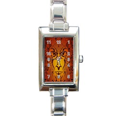 Lion Man Tribal Rectangle Italian Charm Watch by BangZart