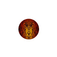 Lion Man Tribal 1  Mini Buttons by BangZart