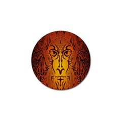 Lion Man Tribal Golf Ball Marker (4 Pack) by BangZart