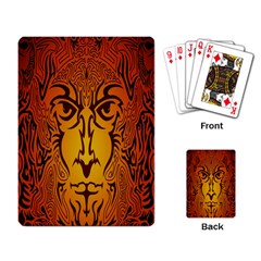 Lion Man Tribal Playing Card by BangZart