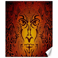 Lion Man Tribal Canvas 8  X 10  by BangZart